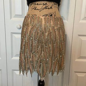 NWT Free People Beaded Feather Skirt